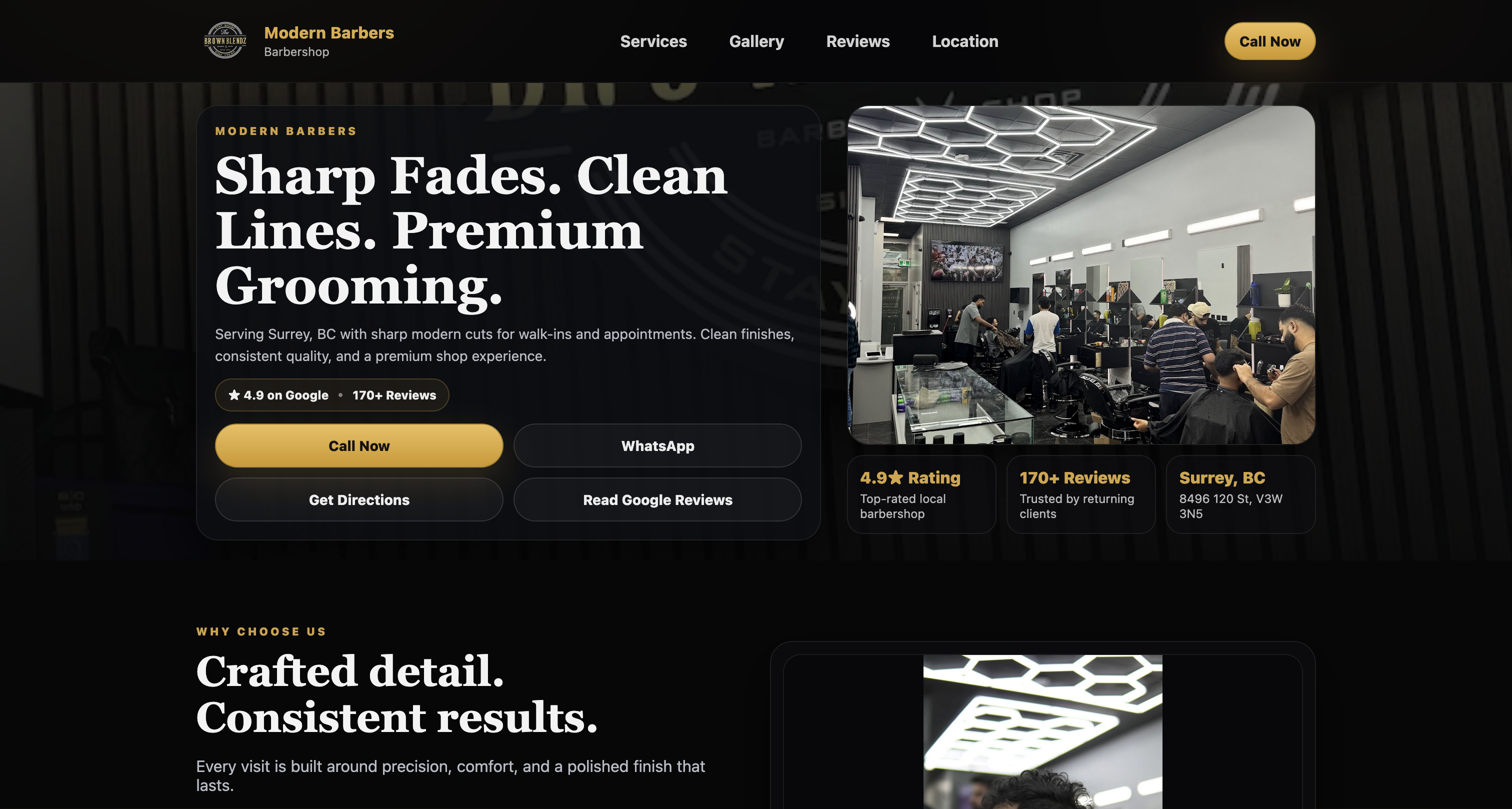 Modern Barbershop Rebrand project cover