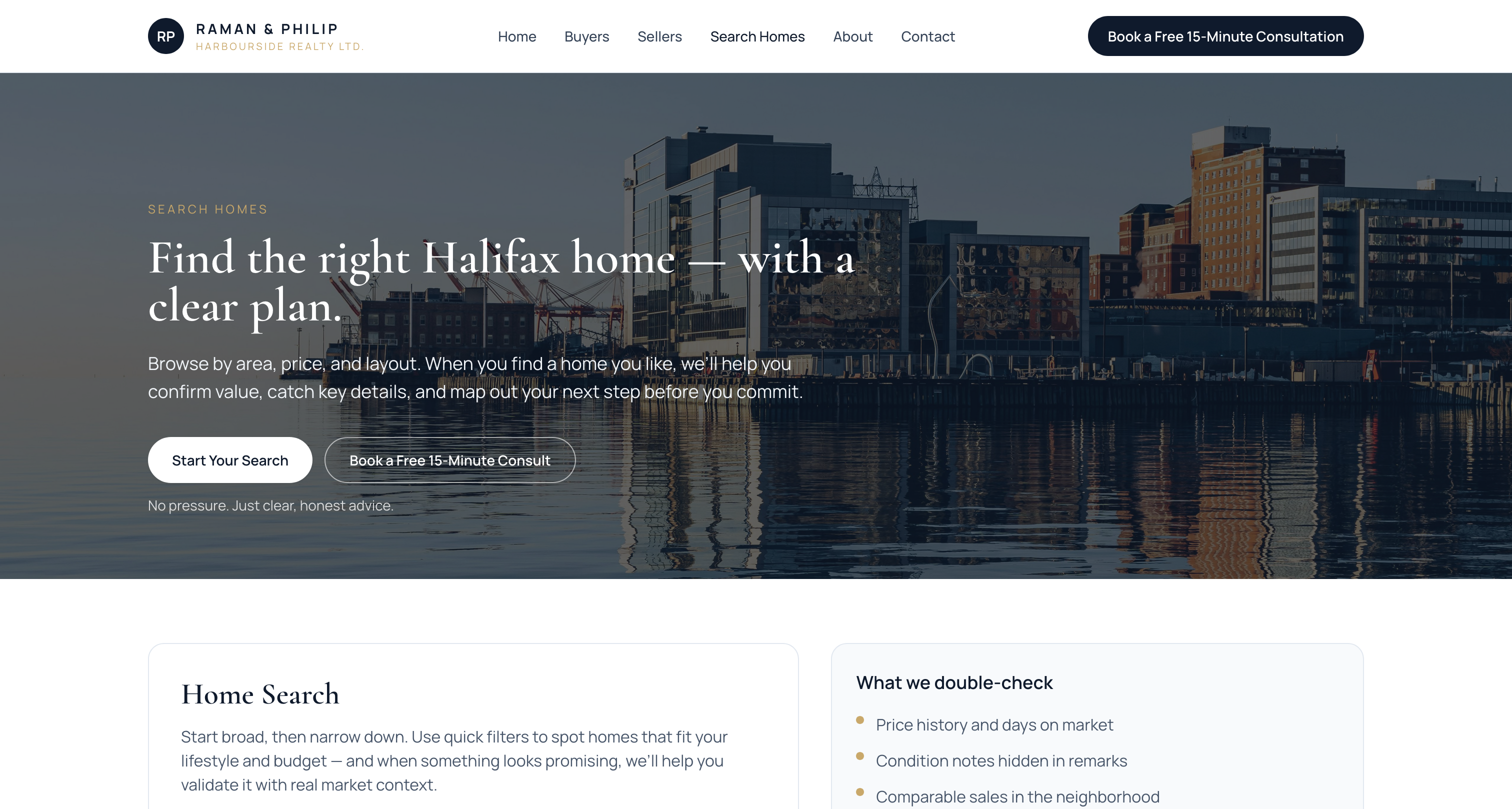 Raman and Phillip search desktop screenshot