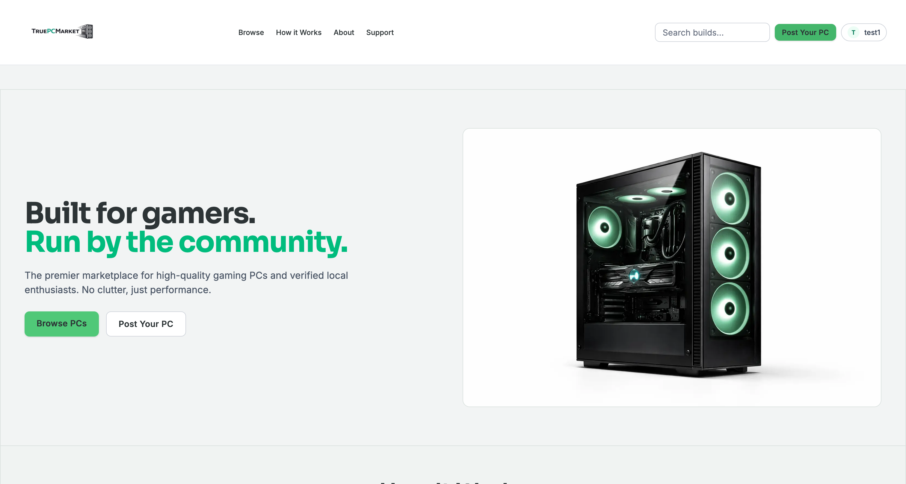 TruePCMarket project cover